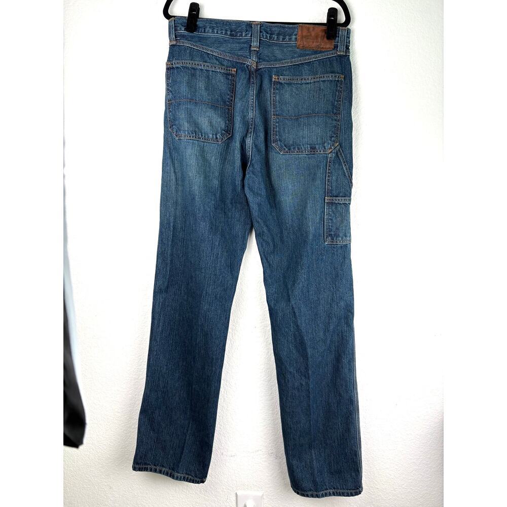 Eddie Bauer Loose Fit Men's Denim Medium Wash Jeans 34T X 36